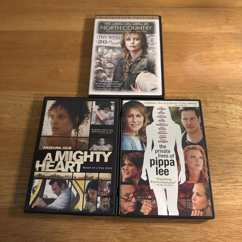 North Country, A Mighty Heart, The Private Lives Of Pippa Lee (3 DVDs)