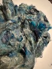 4.6oz Hand DyedYoung Adult Mohair Blue Spinning Fiber Soft Curly Clean F40 — photo 2
