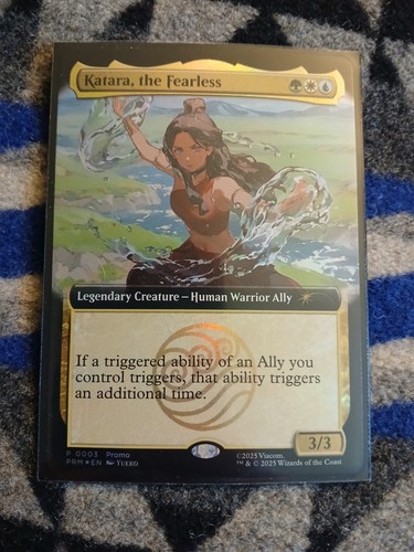 Magic X Avatar SDCC Promo Card Katara The Fearless 2025 Mtg Foil + Bag + - Picture 8 of 8