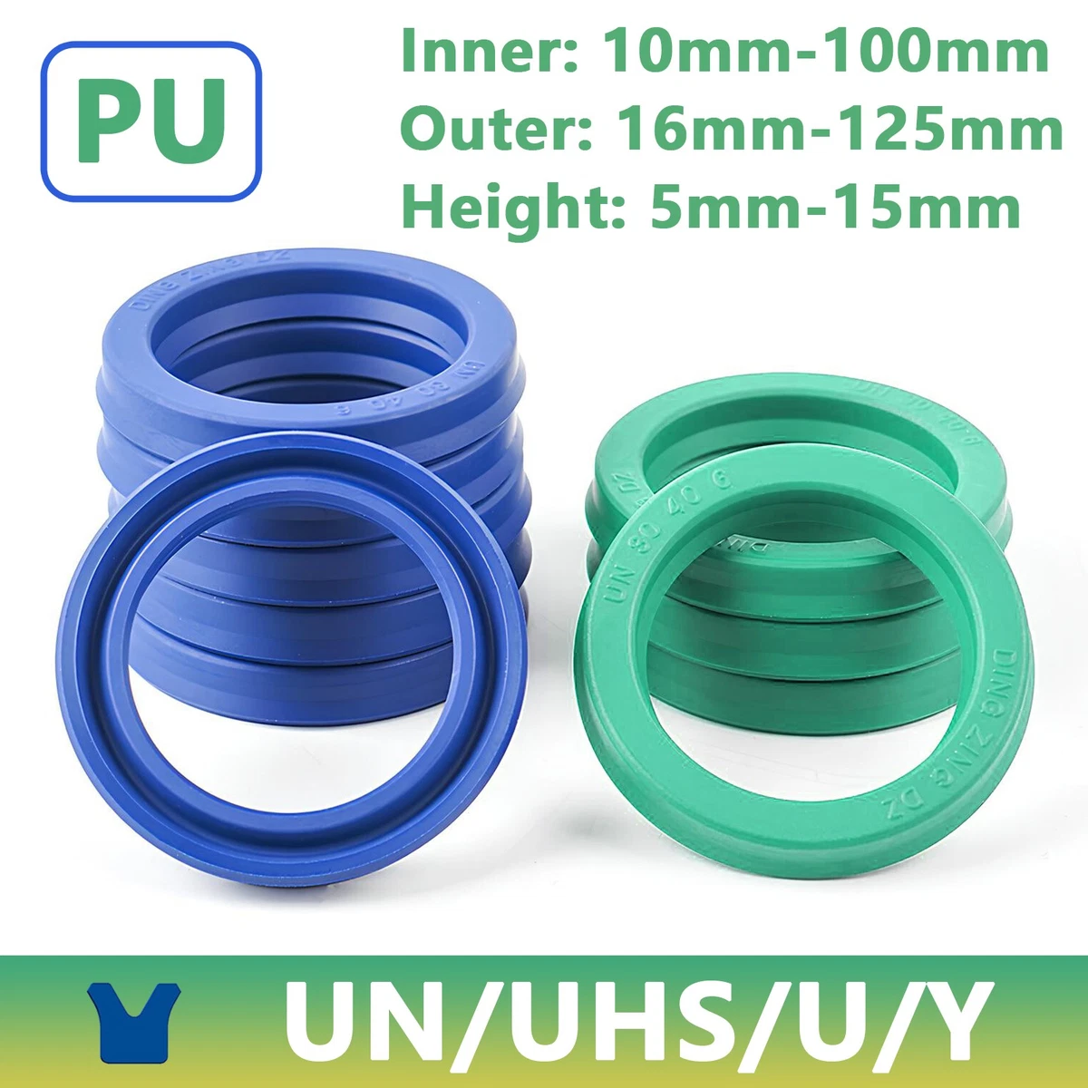 2 Stück USH Hydraulikdichtung 75x85x6 Mm – Gummi-O-Ring Für Pumpen, Ventile & Filter