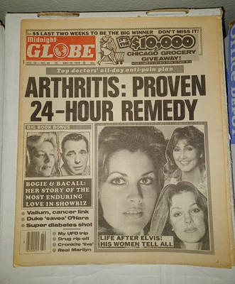 Midnight Globe May 29, 1979 Priscilla Presley Ginger Alden Linda Thompson Elvis