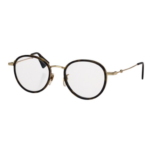 GUCCI Dark Havana Eyeglasses (frames only) Brown Gold Hardware plastic/metal GG