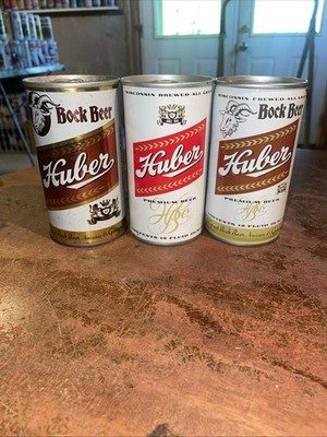 3 Different Huber Beer Cans (Empty)