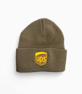 UPS United Parcel Service Beanie w/ cuff Brown