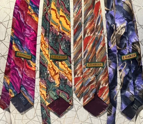 Lot of Four Jerry Garcia Neck Ties - product listing photo