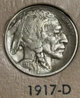 1917d Buffalo Nickel nice original VF+ condition w/ nearly full horn, no issues!