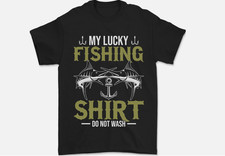 Do Not Wash My Lucky Fishing Funny Fisherman Mens T-Shirt 100 Cotton