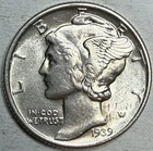 1939 - Mercury Dime - Exact Coin Imaged #MERC42