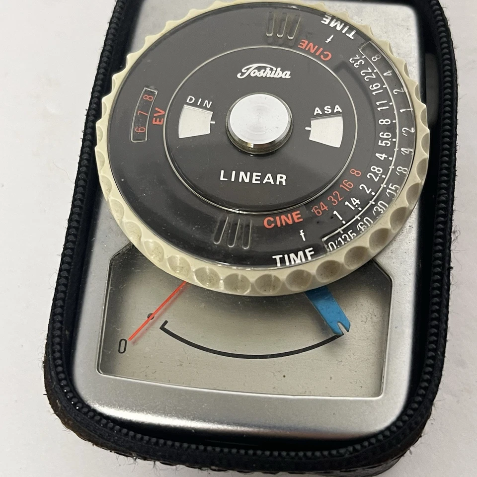 Toshiba Linear Light Meter Light Meter W Case Japan Quality Vintage Photography - Imagem 3 de 4