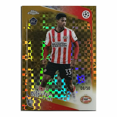 Topps Chrome Michael Bresser PSV Eindhoven 0G RC Parallel Serial Numbered 08/50