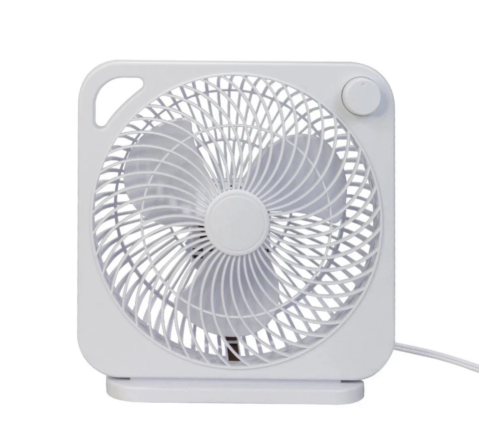 Ventilador elétrico AC pessoal Mainstays NewStyle 9” caixa, 3 velocidades, cor aleatória. - Imagem 2 de 4