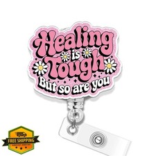 Motivational Nurse Badge Reel Retractable Alligator Clip Gift