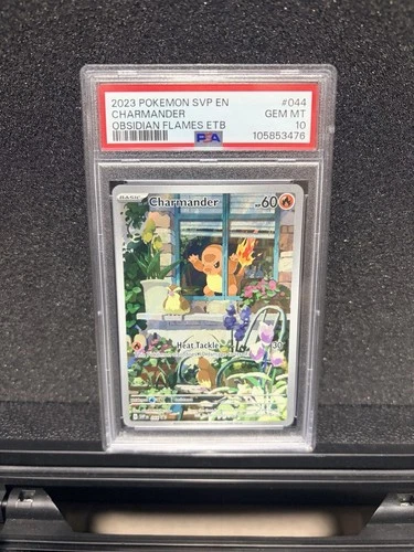 Charmander SVP 044 Obsidian Flames ETB Promo PSA 10