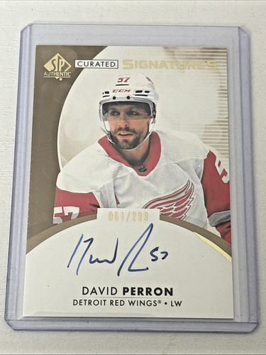 David Perron #SPC-DP 2023 SP Authentic Curated Signatures card
