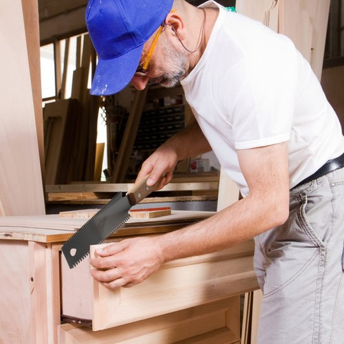 Sega a Mano Giapponese Piccola per Legno da Taglio Fine Doppio Taglio 11/17 TPI - Foto 6 di 12