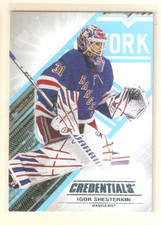 Igor Shesterkin 2024-25 UD Credentials Base Card #31 Rangers