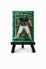 2025 Topps Chrome Eagles Cooper Dejean Green Wave /99