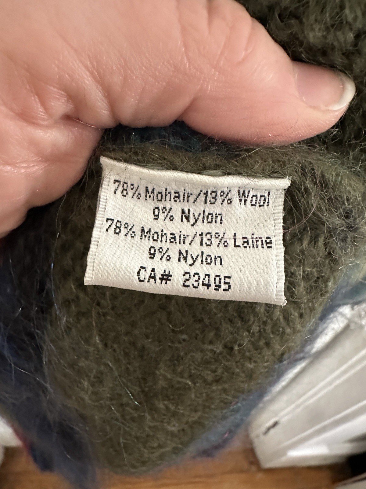 Icelandic Design Wool Blend Pullover sweater Natu… - image 8