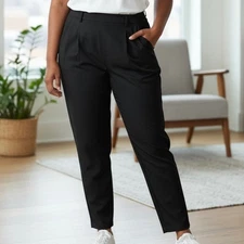 Wild Fable Black High Waisted Trousers Career Work Pants Size 12 NEW with Tags