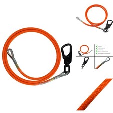 ProClimb Steel Core Flip Line 1/2 in x 8 ft for Tree Climbing USA Made