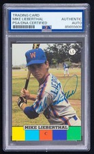 Mike Lieberthal Signed 1990 Little Sun High School Prospects Card #2 (PSA)