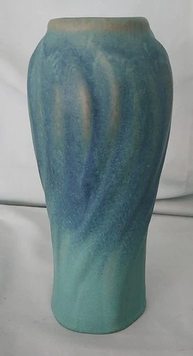 Van Briggle Art Pottery Aqua/Blue Matte Vase 7" Tall
