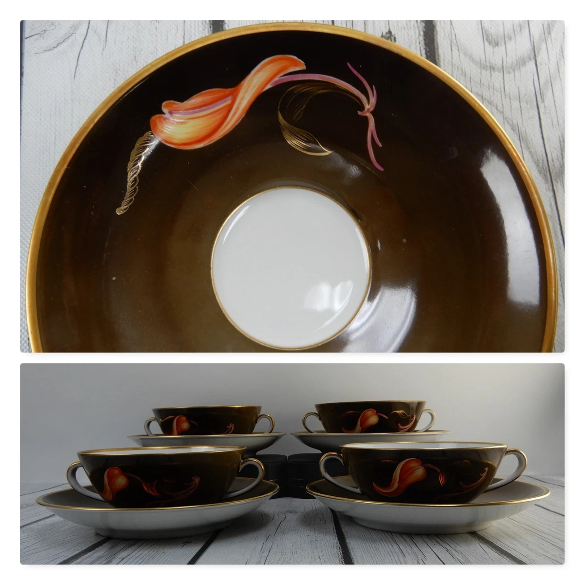 Furstenberg Porcelain Indiana Antique Ceramic & Porcelain Cups
