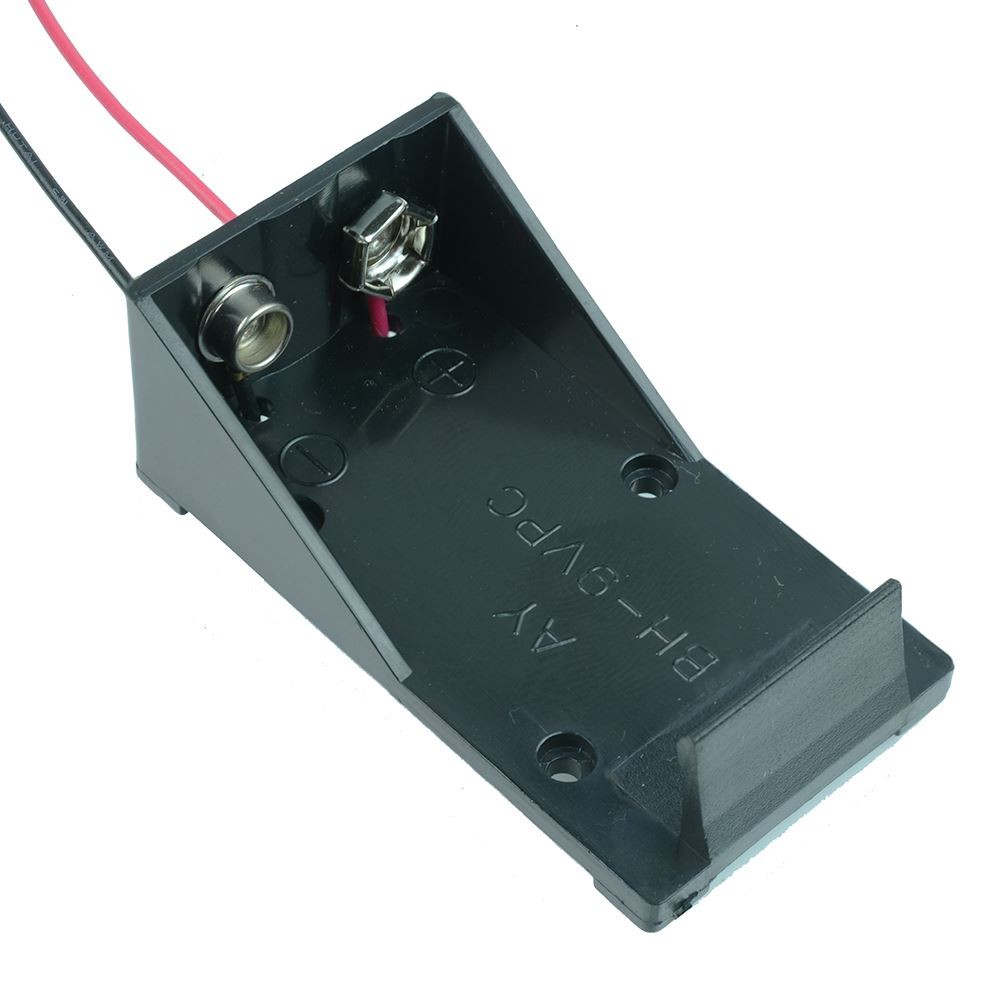 5 x PP3 9V Battery Holder with 150mm Leads