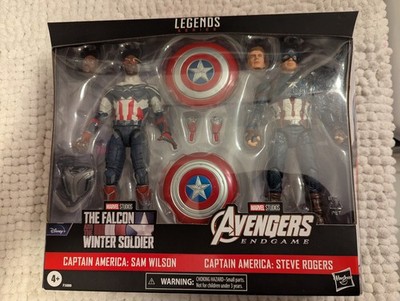 Hasbro Marvel Legends Captain America 2 Pack Steve Rogers Sam Wilson MCU NEU+OVP