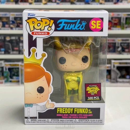 Funko Pop Fundays Blacklight Battle Freddy as Loki Metallic LE 500 PCS SE Marvel