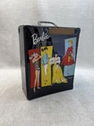 Vintage 1961 Barbie Black Carrying Case Doll Clothes Accessories Lot Set