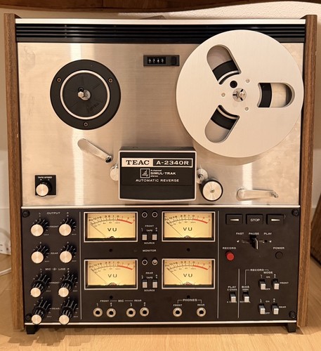 TEAC A-2340R Reel to Reel Tape Deck 4 Channel Auto Reverse Simul-Trak Stereo