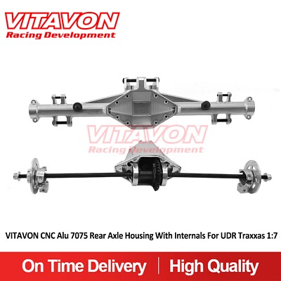 Vitavon CNC Alu 7075 Rear Axle Housing With Internals For  Traxxas UDR 1:7