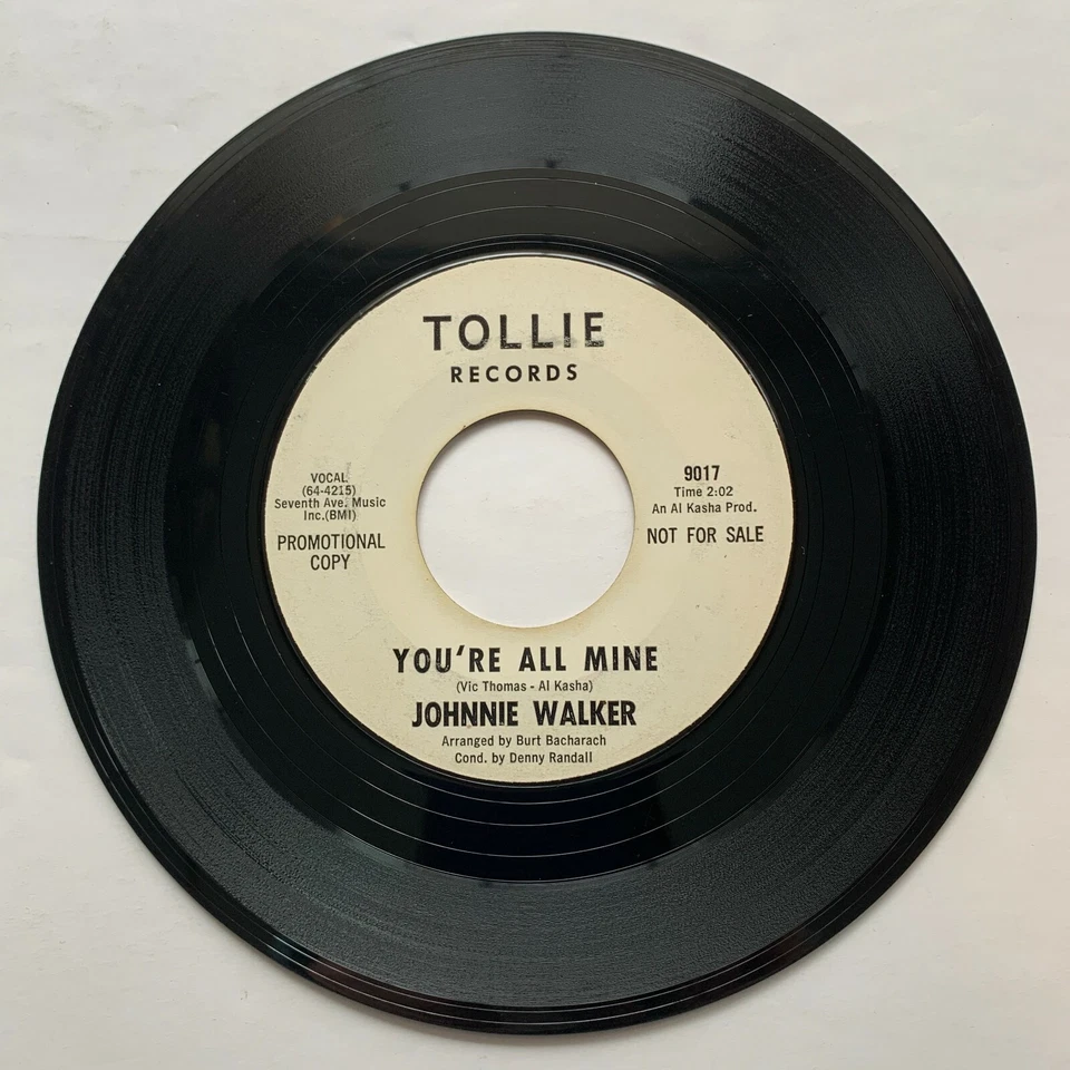 Johnnie Walker - You're All Mine - Burt Bacharach/Beatles 45rpm 1964 Promo EX - Image 2 of 2