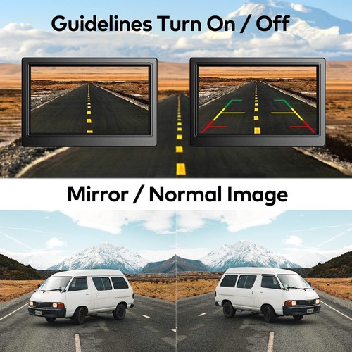 5" Wireless Reversing Camera and Rear View Monitor System for Truck Caravan RVs - Picture 17 of 24