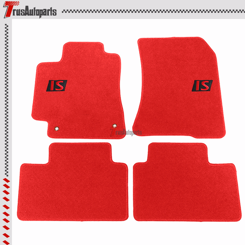 Fits 0105 Lexus IS300 IS Red Floor Mats Car Carpet Nylon Front Rear