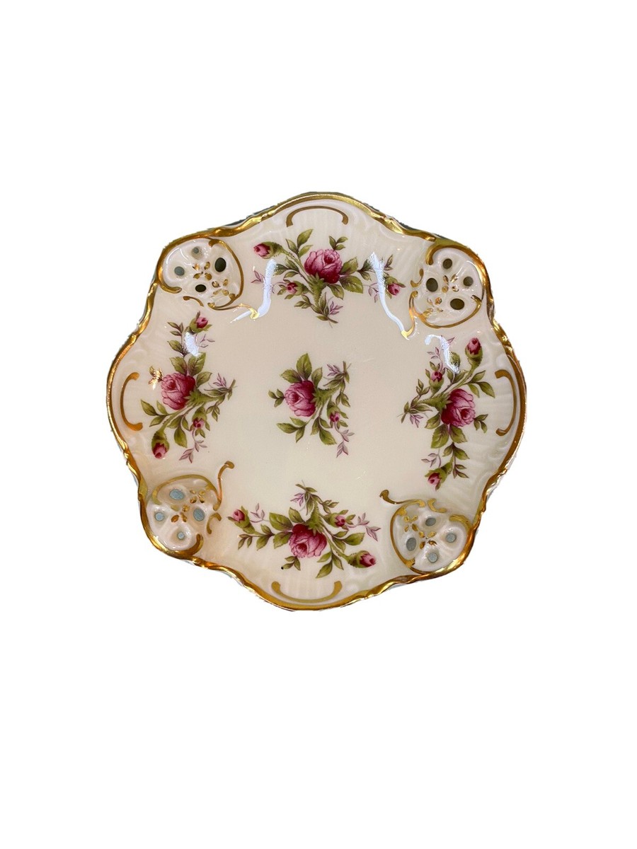 Vintage Rosenthal Moliere Moosrose 2984 Trinket Pin Dish Vintage Rosenthal Moliere Moosrose 2984 Trinket Pin Dish