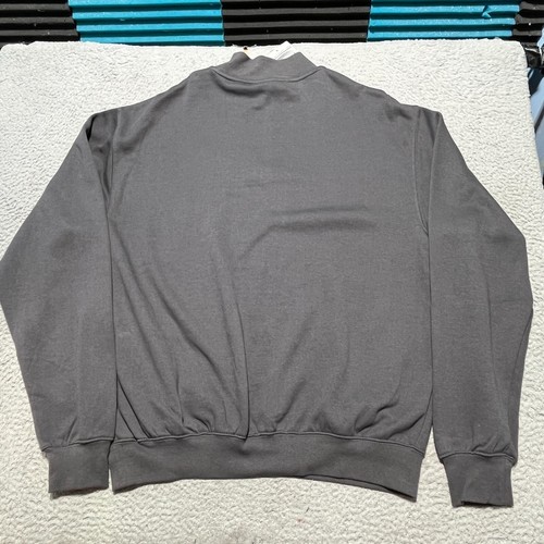 BYU Cougars Jacket Mens Large Gray Pullover 1/4 Zip Embroidered Mock Neck NWT - 第 9/9 張圖片