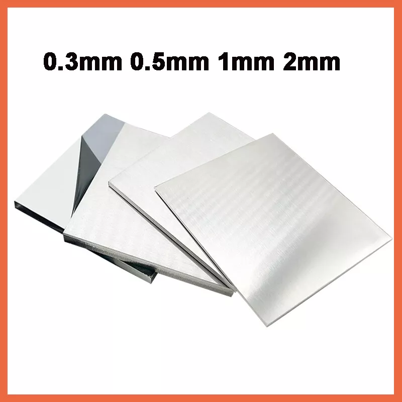 Aluminium Sheet Metal Plate 0.3mm 0.5mm 1mm 2mm Thickness Various Size Available