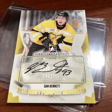 2013-14 ITG Heroes And Prospects SAM BENNETT Pre Rookie Autograph 6/14 🔥🏒🔥