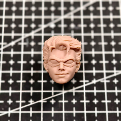 1/12 Scale Man Assistant Robin Head Sculpt Unpainted Fit 6''ML Figure V2 Style