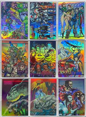 1994 WildStorm Set I All Chromium HoloChrome Chase Card Set C1-C9 Wildstorm
