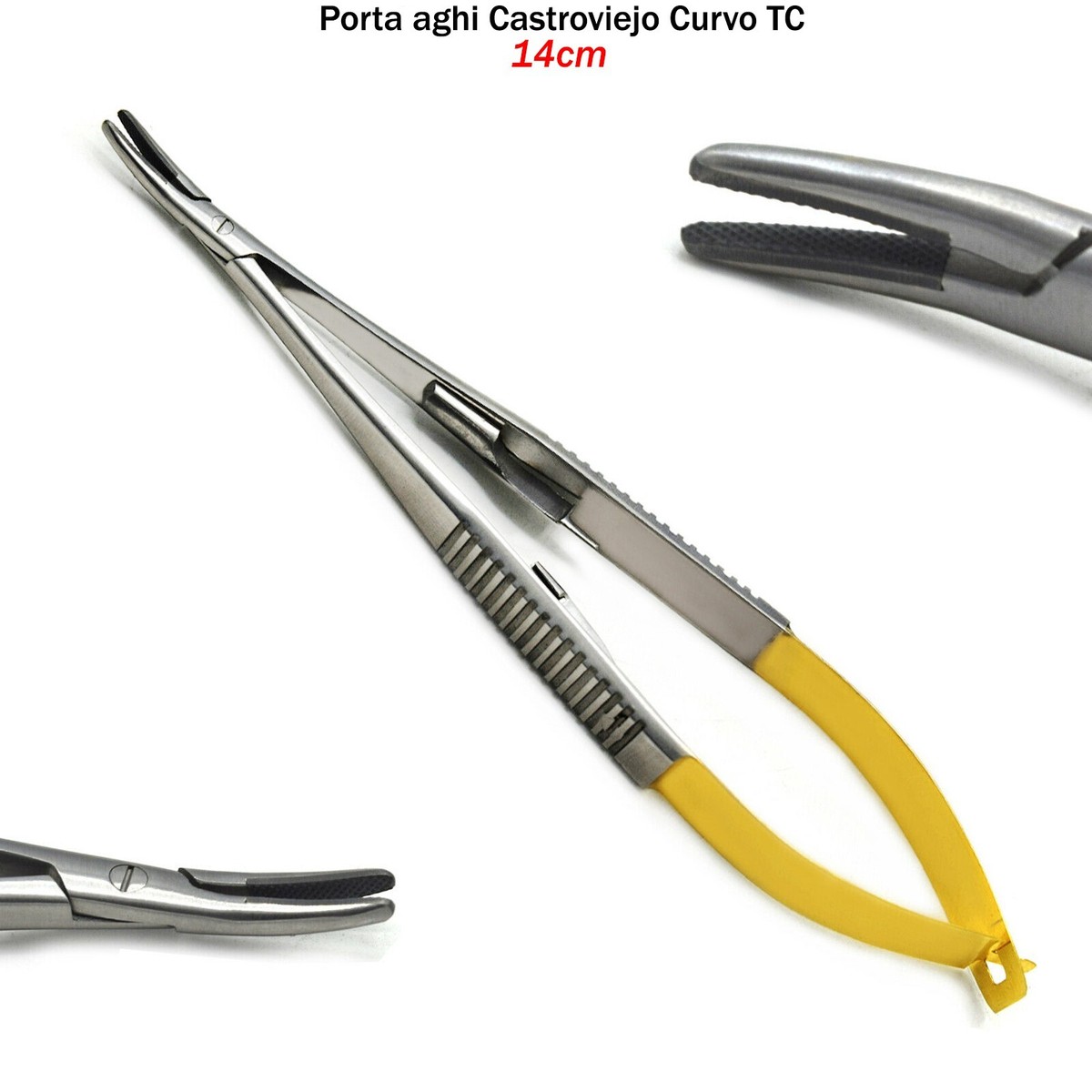 Acquista Dentale Chirurgico Ortodontico Impianto Castroviejo Porta Aghi 14Cm 16Cm Strumento Dentista Odontoiatria Strumenti Dentali in Italia a partire da 28