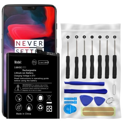 High Grade 4700mAh Displaceable Battery + Tools Fits OnePlus 6 A6000 A6003 Phone
