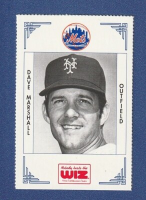DAVE MARSHALL 1991 Wiz PROMO Stadium Giveaway AT&T Mini Card #247 NY