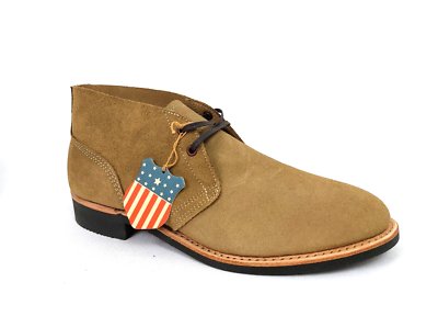 Ralph Lauren RRL Beige Powell Chukka Roughout Suede Boots 11.5 D