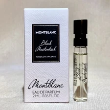 Montblanc Black Meisterstuck Absolute Incense EDP Sample Spray .06oz, 2ml NIB