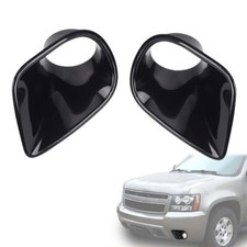For Chevrolet Avalanche Tahoe 07-13 Black Front Fog Light Lamp Trim Cover Frame