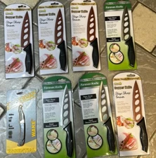 NEW LOT 8 EVER SHARP KITCHEN KNIVES FOREVER SHARP