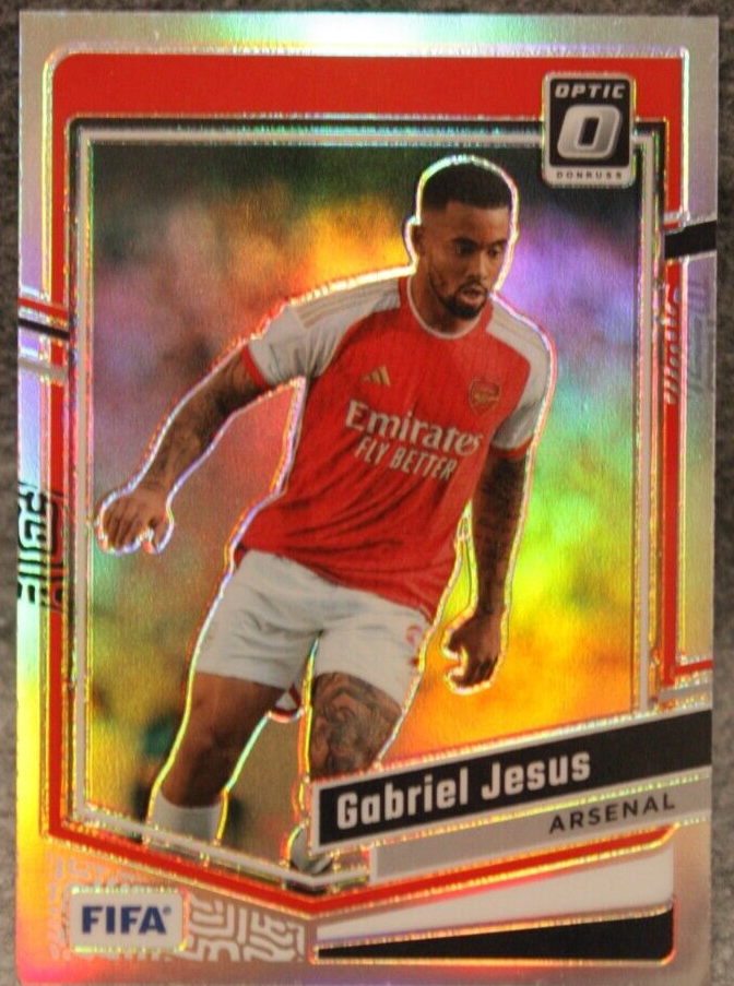 2023-24 Donruss FIFA Soccer Gabriel Jesus #74 Holo Prizm Optic